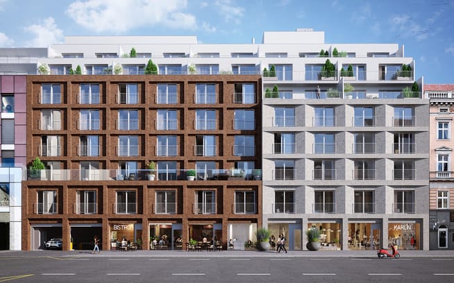 Dva Domy – nové byty Praha 8 – Karlín