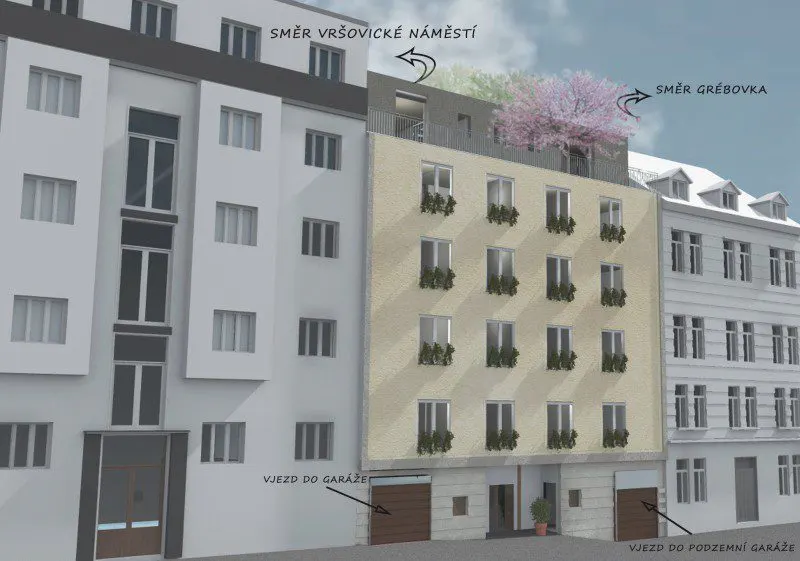 Zahrada Grébovky – nové byty Praha 10 – Vršovice – foto 1