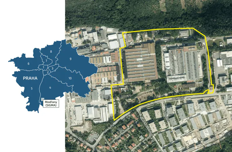Sigma Modřany – brownfieldy a nové byty Praha 4 – Modřany – foto 3