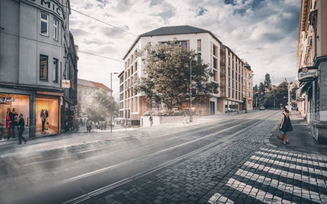 Polyfunkční dům Magnolia – nové byty Praha 10 – Vršovice