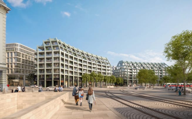 4. kvadrant Vítězného náměstí – brownfieldy a nové byty Praha 6 – Dejvice